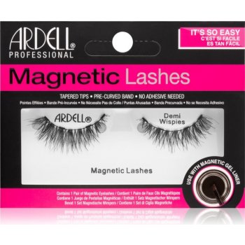 Ardell Magnetic Liner & Lash Demi Wispies Black 1 pár + magnetická gelová linka 2 g Black + štěteček na linku