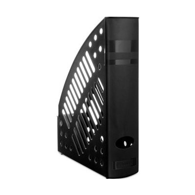 Stojan na časopisy, černý, plastový, 70 mm, DONAU – Zboží Mobilmania