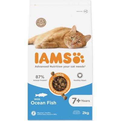 Iams for Vitality Senior Cat Food with Ocean Fish 2 kg – Hledejceny.cz