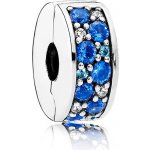 Pandora Třpytivý modrý klip 791817NSBMX – Zboží Dáma