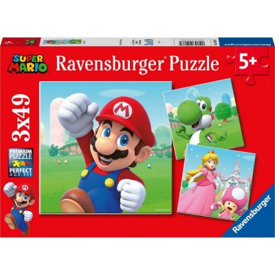 Ravensburger 051861 Super Mario 3x49 dílků – Zboží Mobilmania