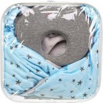 Little Angel Zavinovačka 5ti bod+podhlavník Outlast sv.modrá sv.šedá – Zboží Dáma