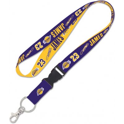 Šňůrka na krk Wincraft LeBron James Los Angeles Lakers NBA Lanyard w/detachable buckle 1" – Hledejceny.cz