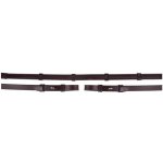 Otěže BR Leather Grip brown/silver – Zboží Dáma