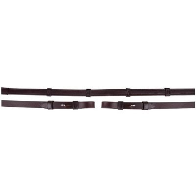 Otěže BR Leather Grip brown/silver – Zboží Dáma