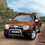 STEELER, Přední ochranný rám nerez s EC homologací Dacia Duster I, 2010-2014