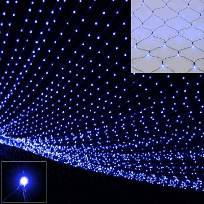 Goleto Vánoční LED sít´2 x 1,5 m modrá 160 LED