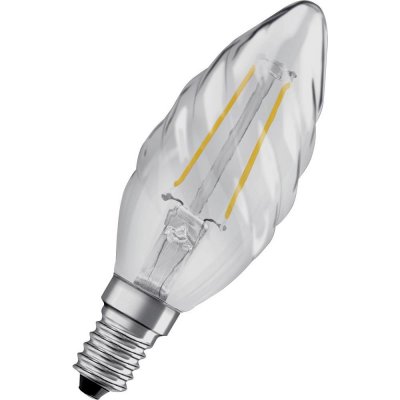 Osram 4058075436565 LED EEK2021 F A G E14 svíčkový tvar, stočený 2.5 W = 25 W teplá bílá