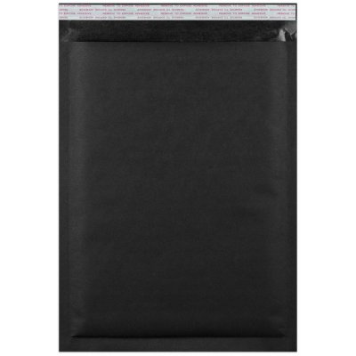 Barevné kraftové bublinkové obálky - 450 x 320 mm (C3) - Černá