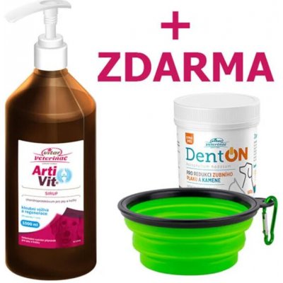 Vitar Veterinae Artivit sirup 1000 ml a DentOn 100 g – Hledejceny.cz
