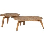 Bizzotto Set dvou dřevěných zahradních stolků Eularia 60/80 cm – Hledejceny.cz