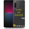 Pouzdro a kryt na mobilní telefon Sony Pouzdro Picasee silikonové Sony Xperia 10 IV 5G - Kazma - TOHLE JE ŽIVOT A NIC VÍC NEBUDE čiré