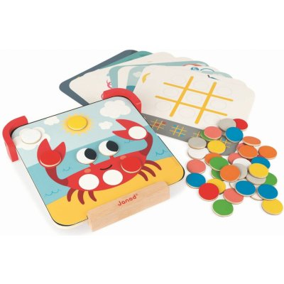 Janod Magnetická skládačka na učení barev + tabulka na křídy – Sleviste.cz