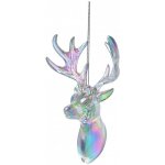 Clayre & Eef Stříbrná vánoční ozdoba jelen 9*6*14 cm – Hledejceny.cz