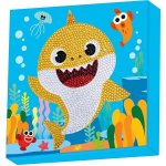 DIAMOND DOTZ BIG DOTZ Diamantové malování Baby Shark BDBX006 28 x 28 cm – Sleviste.cz