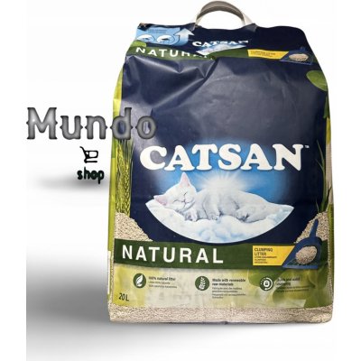 CATSAN Natural hrudkující pro kočky 20 l – Zboží Mobilmania