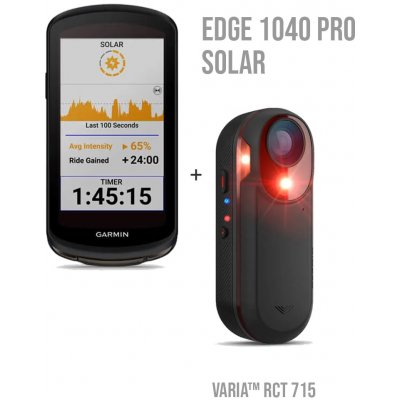 Garmin Edge 1040 Pro Solar + Garmin Varia RCT 715