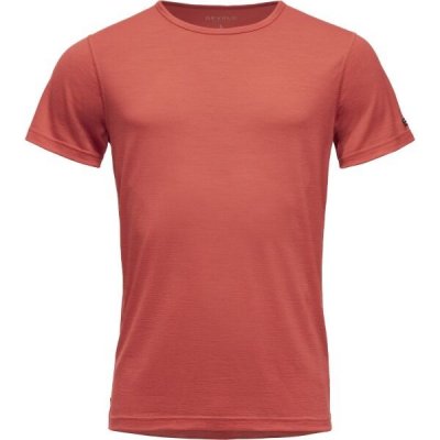 Devold BREEZE MERINO 150 T-SHIRT Pánské triko červená – Zboží Mobilmania