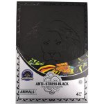 Centropen Antistress omalovánky Fantasia black 4 ks – Sleviste.cz