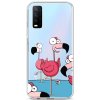 Pouzdro a kryt na mobilní telefon Pouzdro TopQ Vivo Y11s silikon Cartoon Flamingos