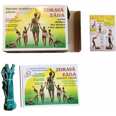 SM Systém set 2 - kniha Zdravá záda + El. lano + DVD 11 cviků – Zbozi.Blesk.cz