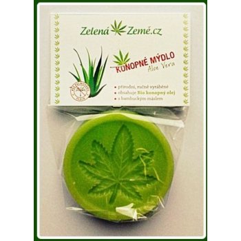 Zelená Země Konopné mýdlo Aloe Vera 80 g