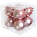 J&M Home International LTD. Koule sklo 8cm/8ks růžová – Hledejceny.cz