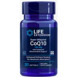 Life Extension Super Ubiquinol CoQ10 with Enhanced Mitochondrial Support 30 gelové tablety, 100 mg