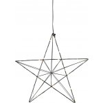 Vánoční závěsná světelná LED dekorace výška 36 cm Star Trading Linie - černá – Hledejceny.cz