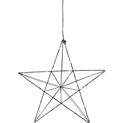 Vánoční závěsná světelná LED dekorace výška 36 cm Star Trading Linie - černá – Hledejceny.cz