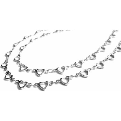 Steel Jewelry Řetízek srdíčkový z chirurgické oceli NH181122 – Hledejceny.cz