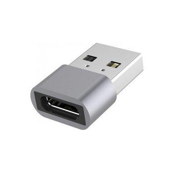 Aluminium USB C female - USB2.0 A Male adaptér