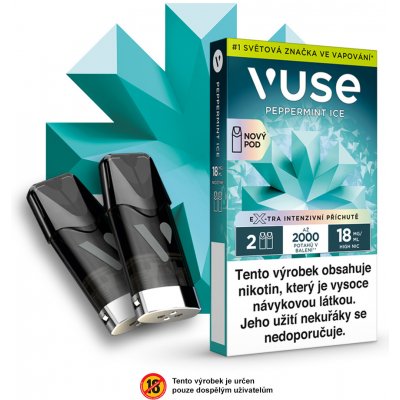 British American Tobacco Vuse Pods Peppermint Ice 18 mg 2 ks – Zboží Dáma British American Tobacco Vuse Pods Peppermint Ice 18 mg 2 ks – Zboží Dáma