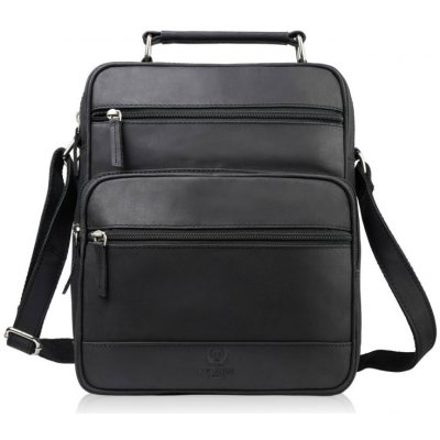 Paolo Peruzzi pánská kožená brašna přes rameno do práce černá – Zbozi.Blesk.cz