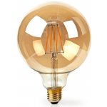 Nedis LED žárovka Wi-Fi Smart Bulb 5W zlatá LED žárovka , kulatá, E27, 5W, 230V, 500lm, 2200K, teplá bílá, stmívatelná, Wi-Fi, zlatá WIFILF10GDG125 – Zboží Mobilmania