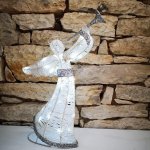 DecoLED Světelný anděl 50cm ledově bílý na baterie – Zboží Dáma