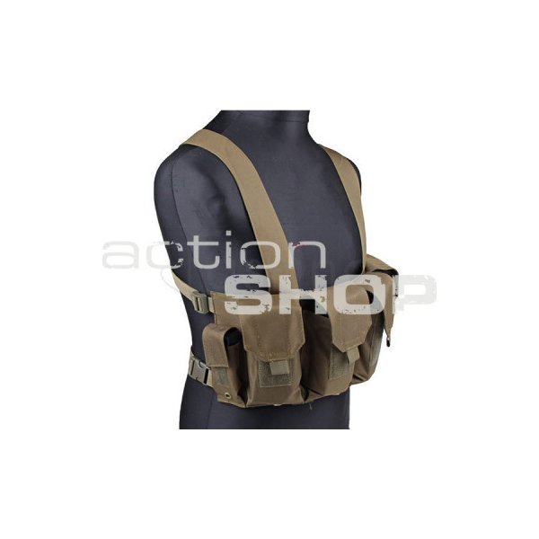 Taktická a lovecká vesta GFC Commando Chest Rig pro AK Zelený