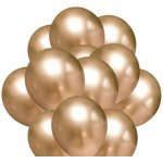 Balonky.cz Balónky chromové zlaté 30 cm