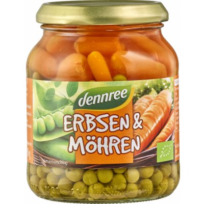 Dennree Bio Hrášek a mrkev ve slaném nálevu 350 g – Zboží Dáma