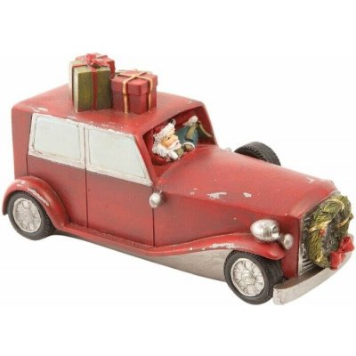 Vánoční dekorace Santa v autě Clayre & Eef – Hledejceny.cz
