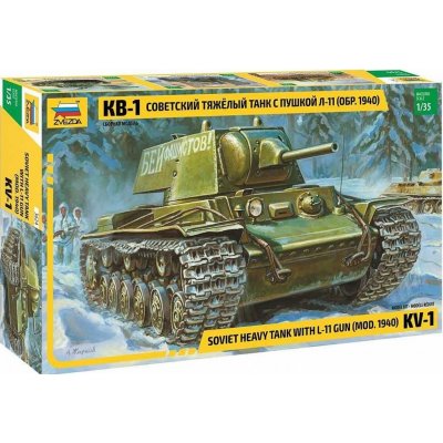 Zvezda Model Kit tank 3624 KV1 mod. 1940 1:35