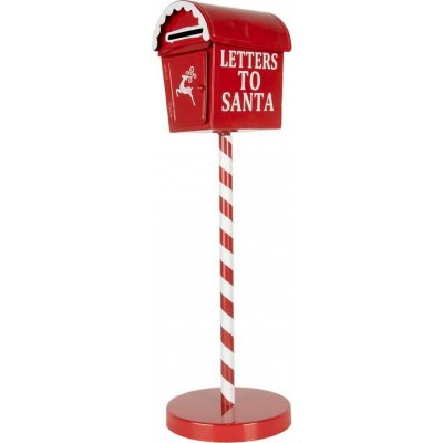 Clay Clayre & Eef Červená kovová dekorační schránka Letters to Santa - Ø 15*50 cm – Hledejceny.cz