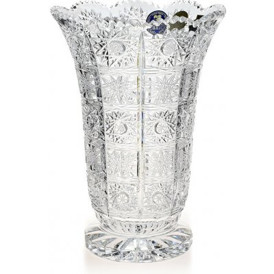 Bohemia Crystal broušená skleněná váza 80838/205mm. Bohatý brus klasik. – Hledejceny.cz