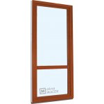 Kömmerling balkonové dveře 70 AD s příčkou pravé zlatý dub/zlatý dub 90 x 240 cm s klikou+ PVC rám – Hledejceny.cz