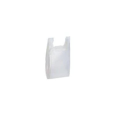 Taška mikrotenová košilka bílá cena za 200ks 300x170x530mm