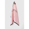 Šátek Moschino hedvábný kapesníček růžová barva M2898.E3548