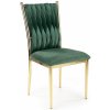 Jídelní židle MOB Klomm tmavě zelená / zlatá