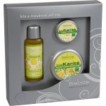 Saloos Citrus Celulinie masážní olej 50 ml + Bio Karité Limeta-lemongrass balzám 50 ml + Bio Karité Vanilla balzám 19 ml dárková sada – Zbozi.Blesk.cz