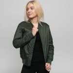 Urban Classics Ladies basic bomber jacket olivová – Zboží Mobilmania