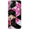 Pouzdro a kryt na mobilní telefon Samsung PROTEMIO 33831 ART Silikonový kryt Samsung Galaxy A02s BLACK AND PINK MARBLE